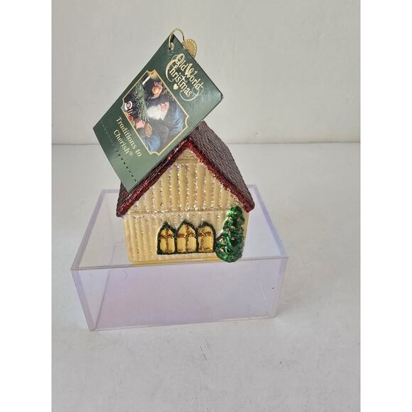 Old World Christmas Church Collection Glass Blown Tree Ornament - Picture 6 of 6